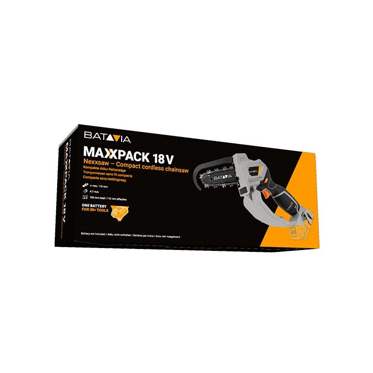 BATAVIA Potatore manuale a batteria NEXXSAW 18V MAXXPACK | escl. Caricabatterie