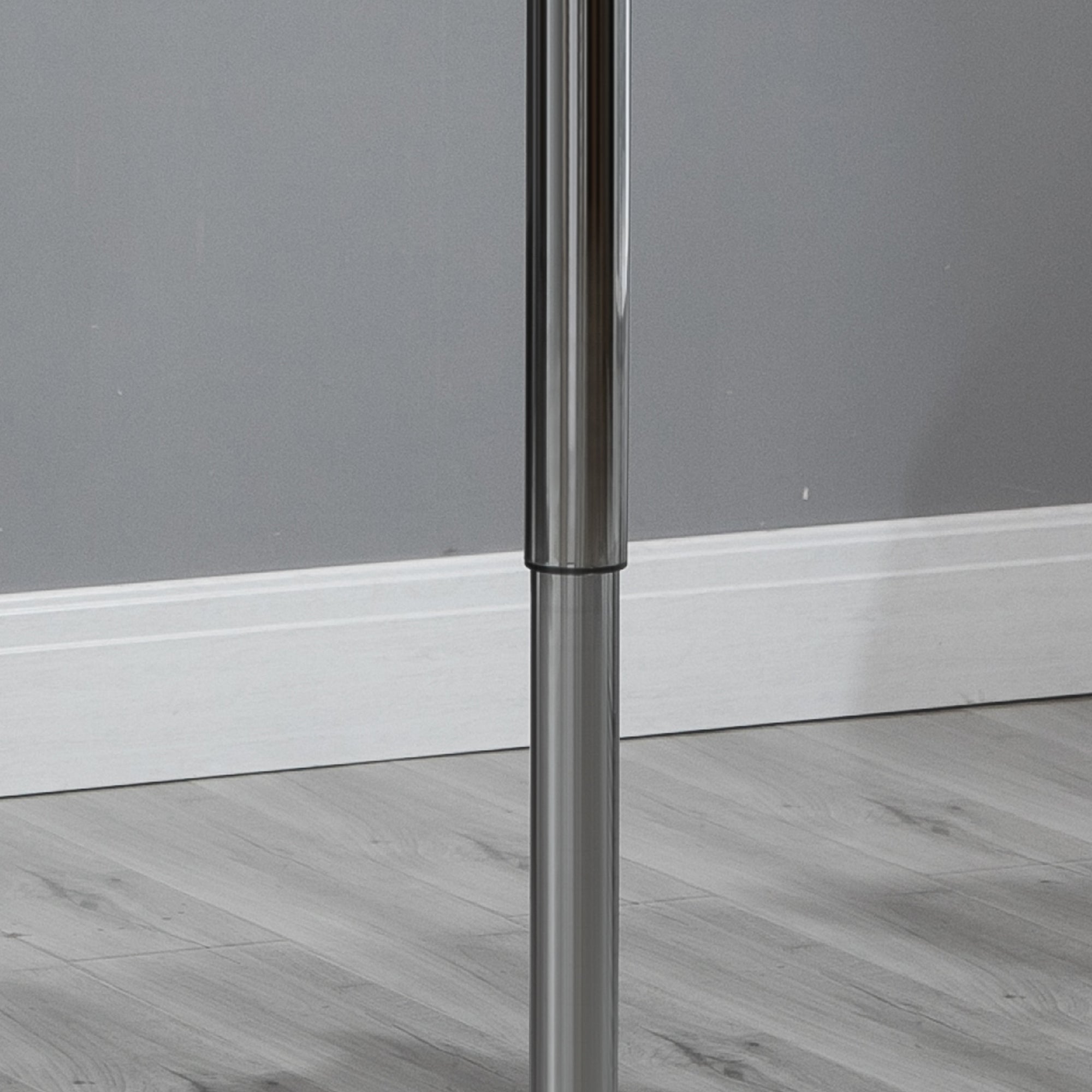 Tavolino Quadrato Altezza Regolabile 60x60x82-103 cm  Nero