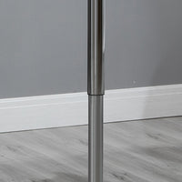 Tavolino Quadrato Altezza Regolabile 60x60x82-103 cm  Nero