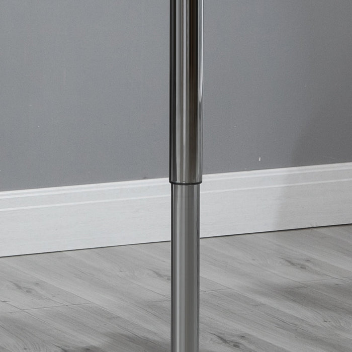 Tavolino Quadrato Altezza Regolabile 60x60x82-103 cm  Nero