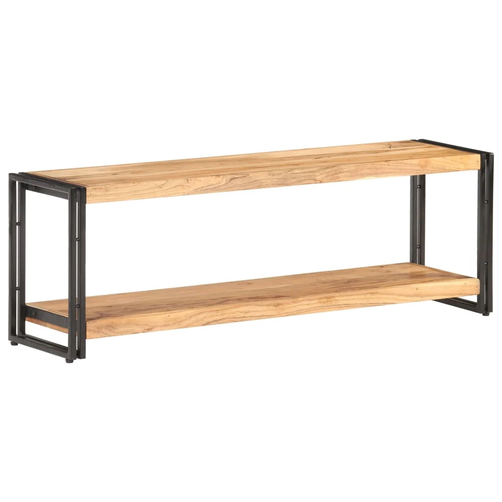 Mobile TV multimediale scaffale TV credenza mobile TV sala da pranzo soggiorno camera da letto 120 x 30 x 40 cm legno massello di acacia marrone 02_0025811