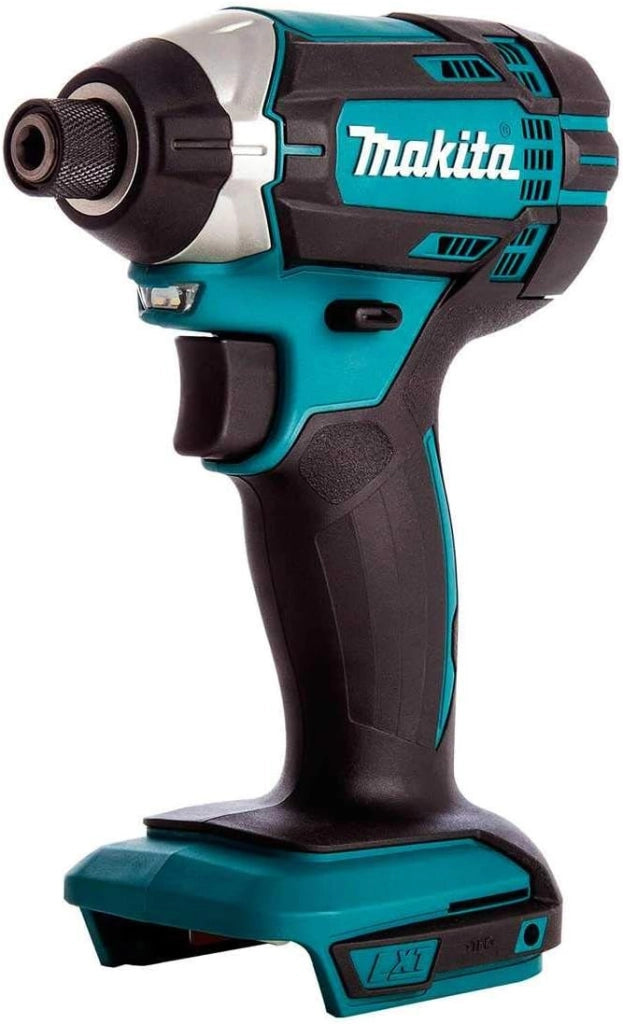 MAKITA Kit MK401 (Trapano Avvitatore DDF482 + Tassellatore DHR171 + Mini-Smerigliatrice DGA504 + Avvitatore ad Impulsi DTD152 + 2 Batterie 5,0 Ah + Caricabatterie + LXT600)