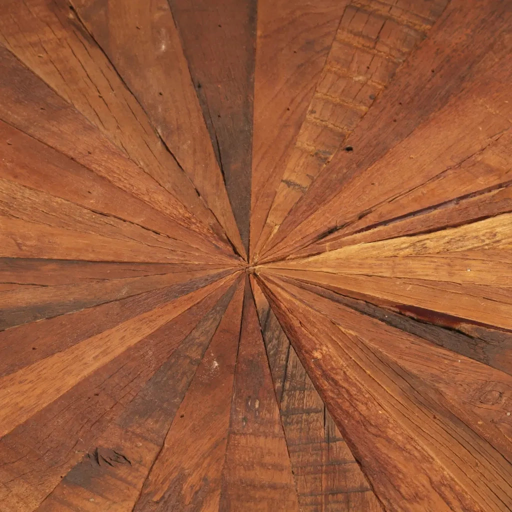 Tavolini da Salotto 2pz in Legno Massello di Recupero e Ferro 356250