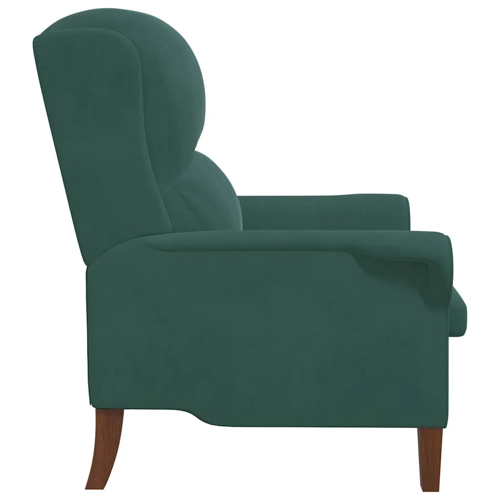 Divano Sedia-Poltrona Verde scuro Velluto 551522