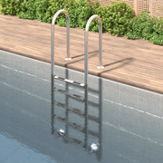 Scala per Piscina 54x38x211 cm Acciaio Inox 304 93460