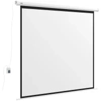 Schermo per Proiettori, formato 1:1, telecomando, 172 x 172 cm (96 pollici), Bianco