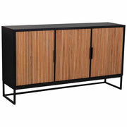 Credenza 3 ante in legno e metallo 160x41,5x90h cm