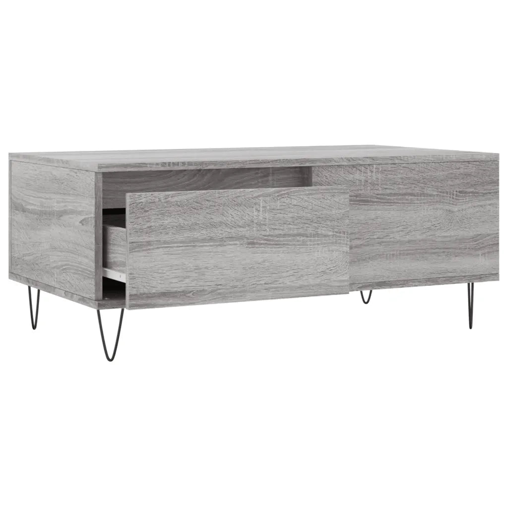 Tavolino salotto | Tavolino da caff¨¨ | Tavolino da Soggiorno Grigio Sonoma 90x50x36,5 cm Legno Multistrato