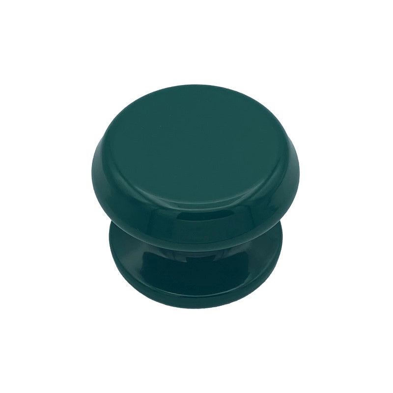 Pomolo fisso per porta SAGUATTI 877/80SB in alluminio verde lucido