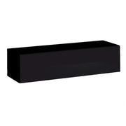 Mobile TV sospeso 120 cm color nero collezione SWITCH. Finiture lucide.