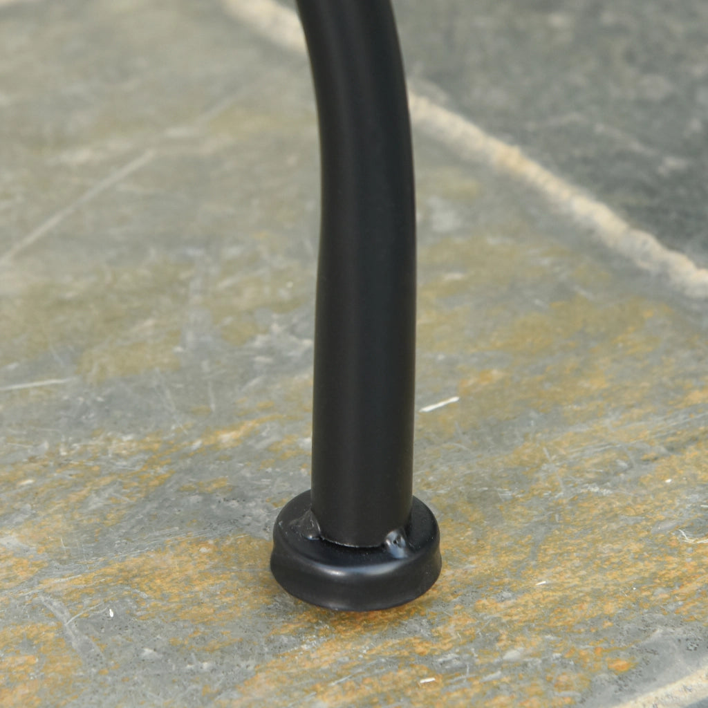 Set di sedie da bistro 2 posti con tavolino ¨C zephmum ¨C metallo nero