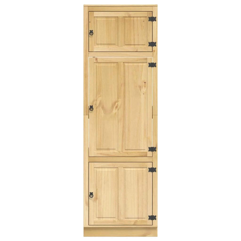 Armadietto SKI Marrone Miele 66 x 58 x 207 cm Pino massello 42007572