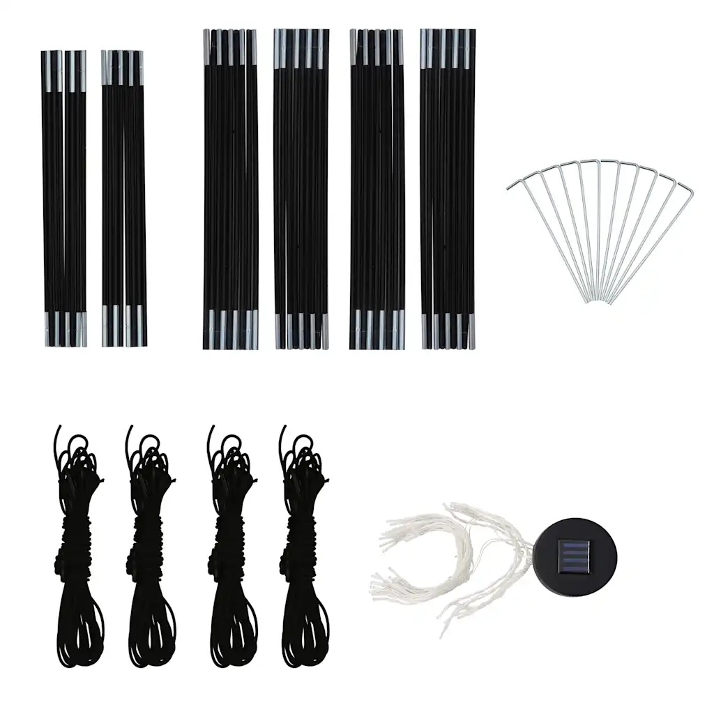 Tenda per Feste con LED e 4 Pareti 3,6x3,6x2,3 m Blu 92236
