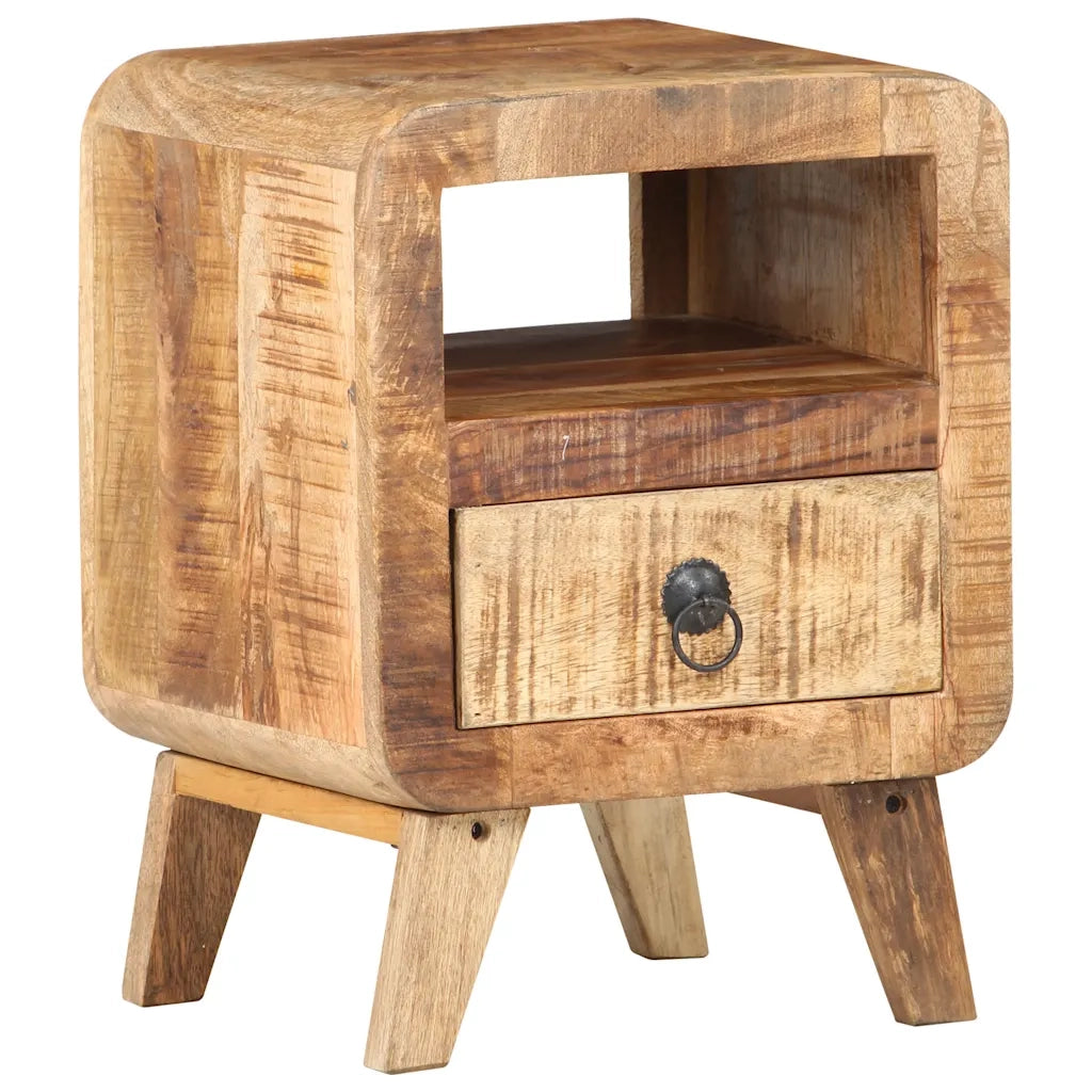 Comodino 30x30x41 cm in Legno di Mango Grezzo 321616