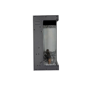 Camino Elettrico Da Parete A Incasso 3 Lati 101,6x20x44 cm Boston Nero