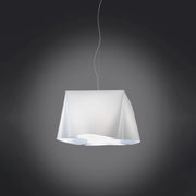 Sospensione Moderna Wanda Polilux ® Bianco E Metallo Cromo 1 Luce E27