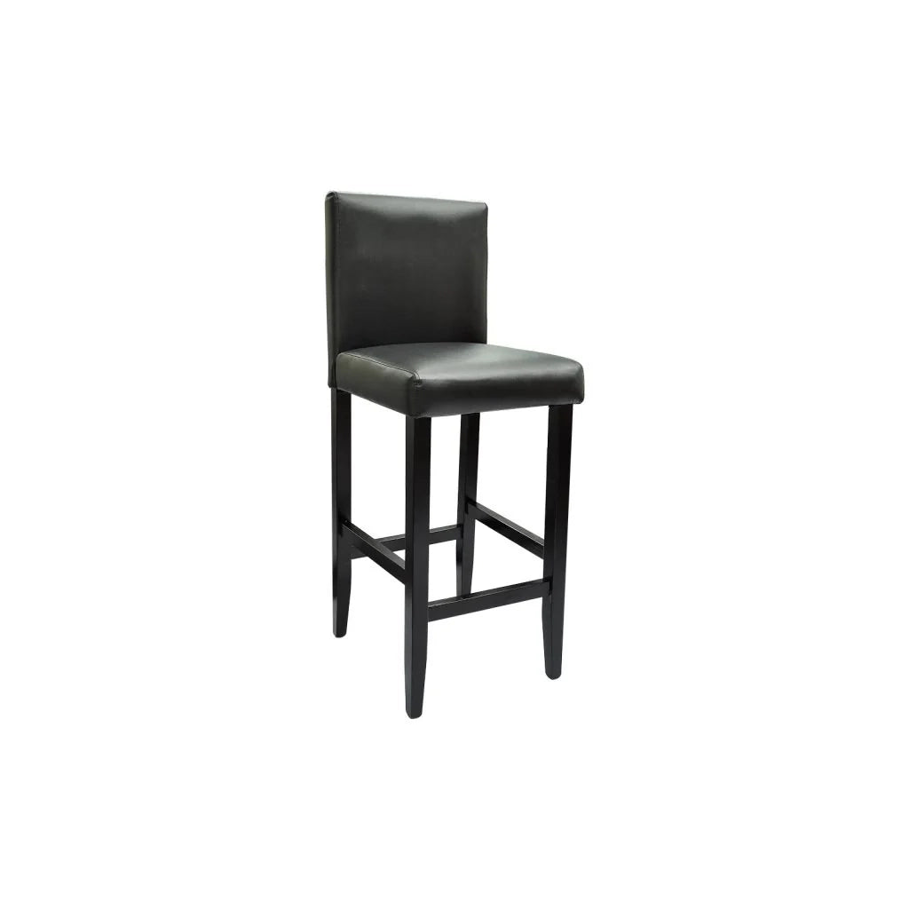 Set di 6 sgabelli da bar di design seduta in similpelle nera 1202072