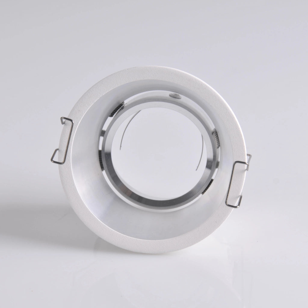 Faretto incasso orientabile bianco/argento Polux KOLDING 315465