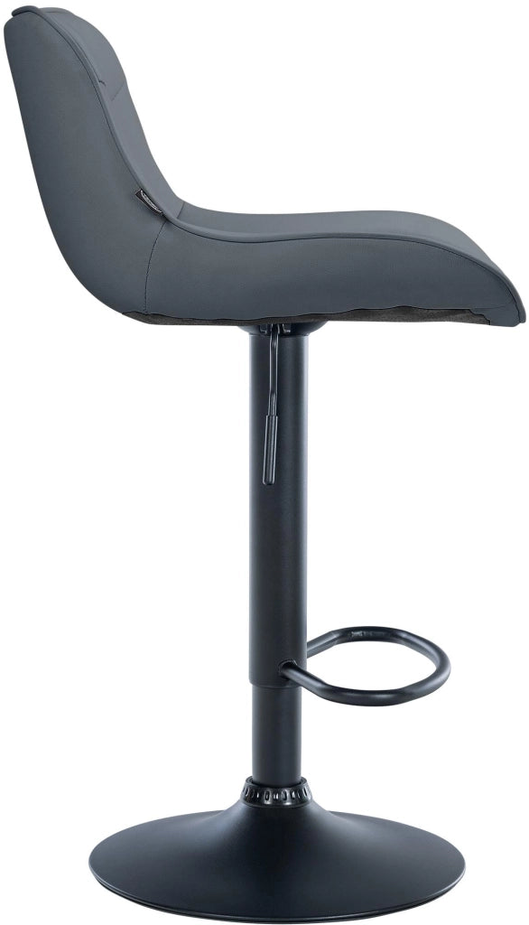 2er Set Barhocker Vonore Kunstleder schwarz