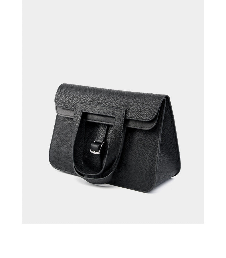 Borse casual da donna in vera pelle, nere