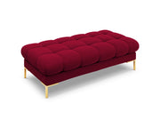 Cosmopolitan Design - Panca "Bali" 2 posti in velluto rosso 