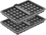 2 pezzi Adatto per Ninja AF400 AF451SL 400 AF500 Airpan Accessori Piastre per waffle in silicone - grigio