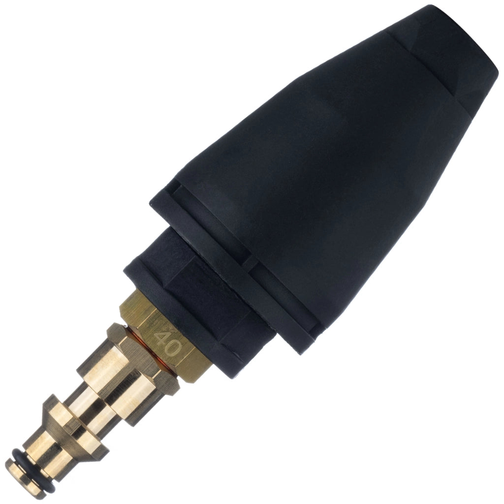 Ugello Rotante Turbo per Idropulitrice – Aumento Pressione 50% | Max 150 Bar, 60°C | Compatibile con Modelli QC