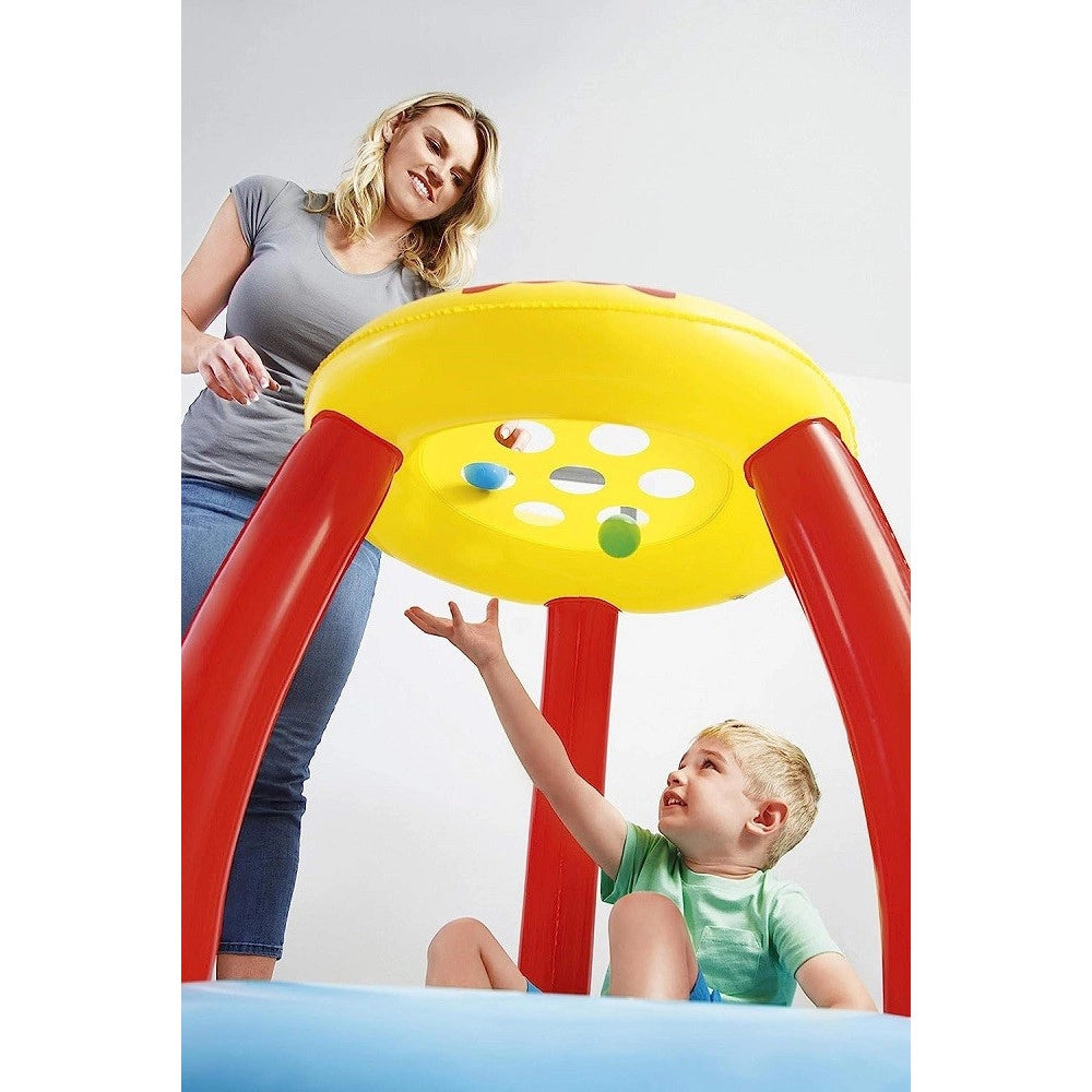 Trade Shop - Piscinetta Gonfiabile Con Palline Amici Animali Per Bambini 2 Anni+ 89x84cm 93541 -