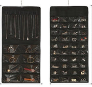 Kappa Tavolo con Armadio e Cassetti per Gioielli - Organizzatore per Gioielli Sospeso con Cassetti e Grucce - Nero