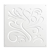 BLOW - Pannello in PVC traforato - Parasole Misura: 48x48 cm, Colore: bianco