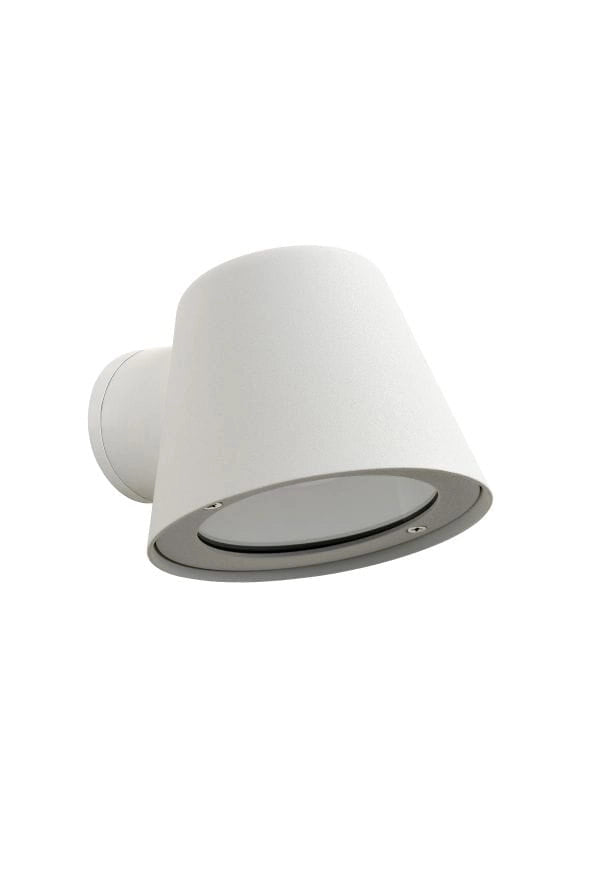 Applique esterna Lucide Dingo bianca GU10 LED 5W 3000K