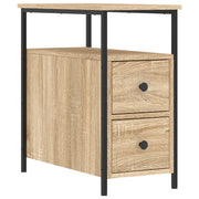 Comodino | Armadio da Notte | Mobiletto da notte Rovere Sonoma 30x60x60 cm in Legno Multistrato