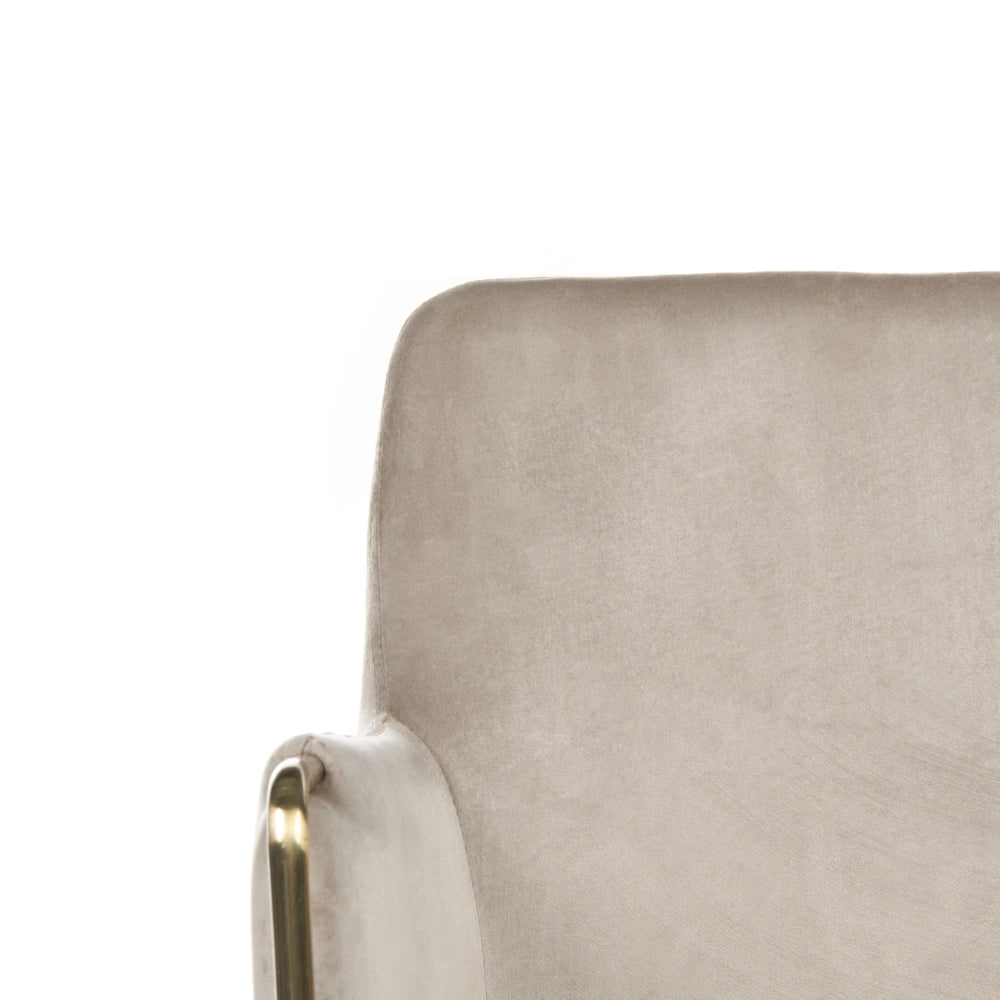 Sedia direzionale da ufficio Imbottitura spessa beige Regolazione dell'altezza del sedile Imbottitura girevole