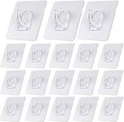 Set di chiodi a muro 30 pezzi - Autoadesivi - Translucidi - Imprimiti - Idonei per bagno/cucina - Sostengono fino a 5 kg - Chiodi a muro