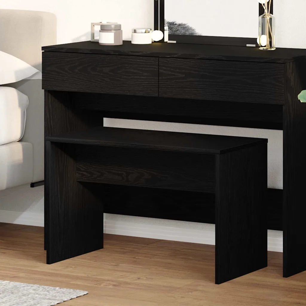 Sgabello da dressare Rovere nero 70 x 35 x 45 cm 862793