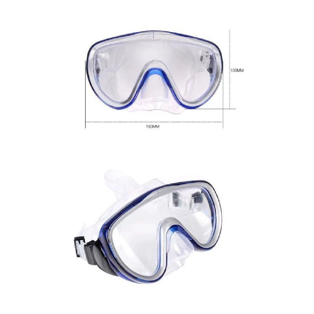 Trade Shop - Maschera Mare Nuoto Piscina Estate Sport Immersioni 160x100mm Vari Colori 605430 -