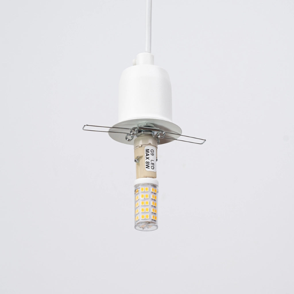 Lampada a sospensione TITANO sfera bianca G9 PureLume