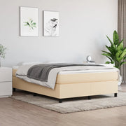 Struttura Letto a Rete a Molle Crema 140x200 cm in Tessuto 3120867