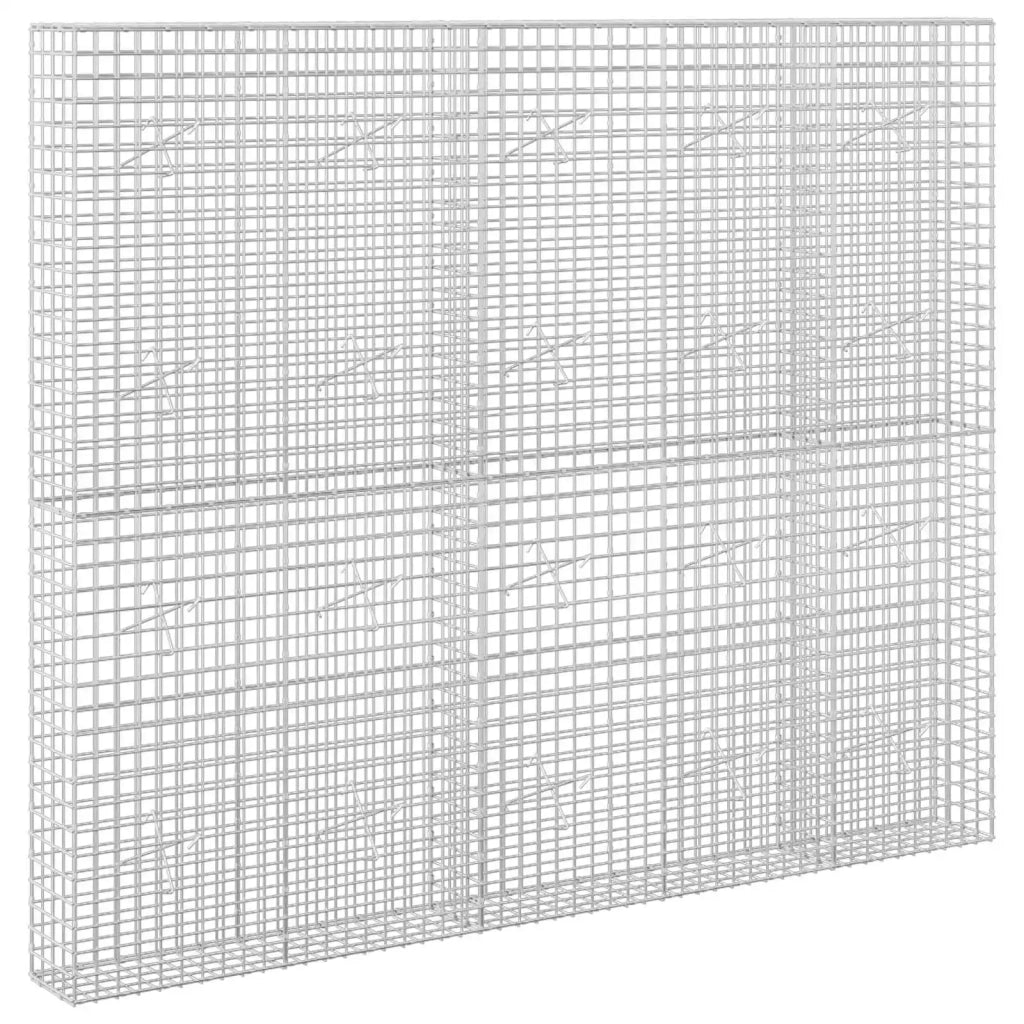 Gabione con filo da 5 mm e rete da 5x5 cm 250x20x200 cm 3464111