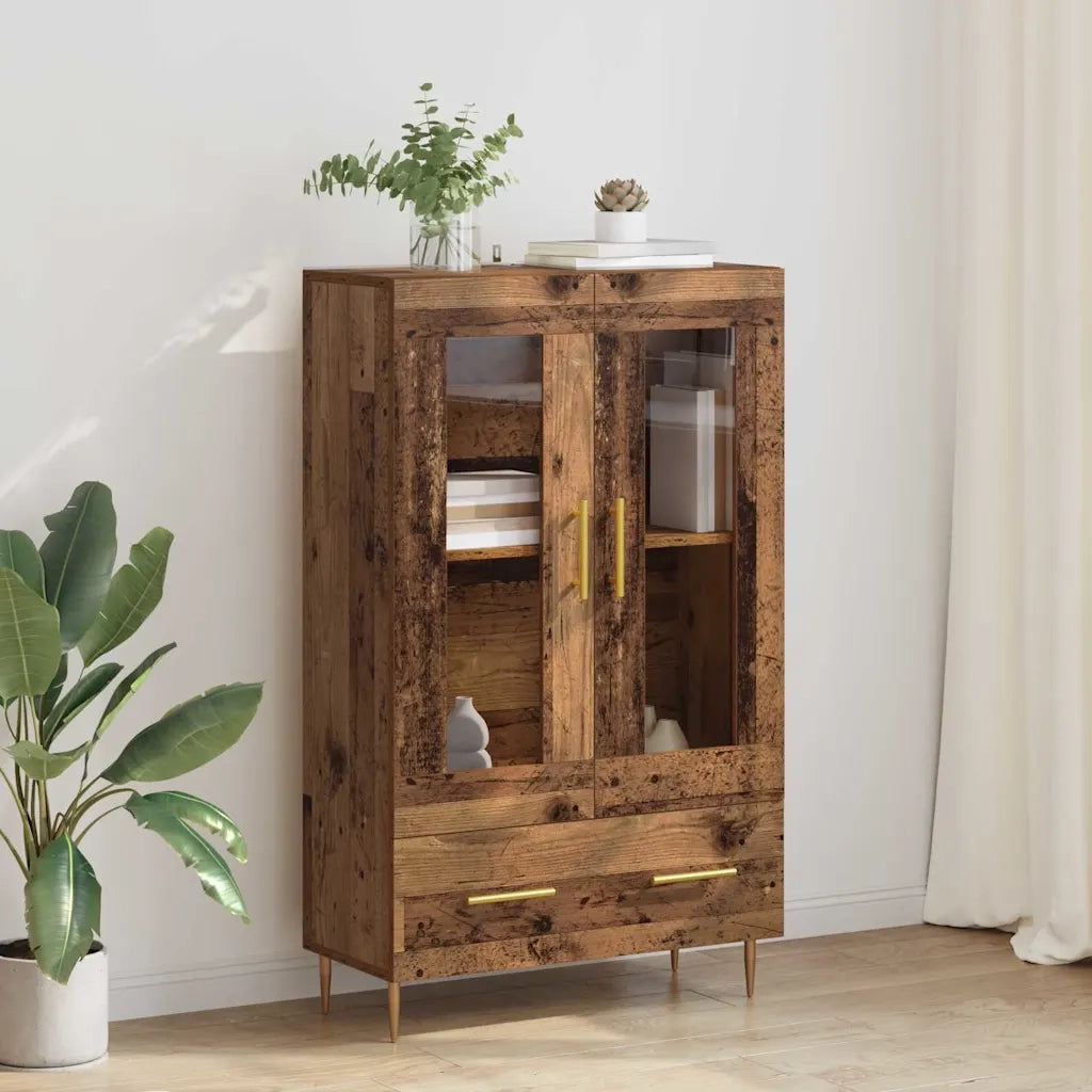 Credenza con Cassetto-Buffet-Armadio da cucina Legno vecchio 69,5 x 31 x 115 cm
