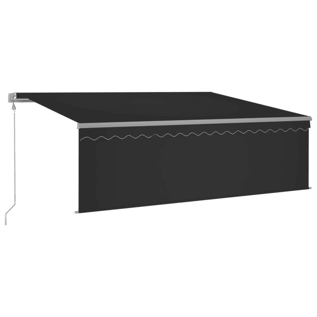 Tenda da Sole Retrattile Automatica con Parasole 4x3m Antracite 3069429