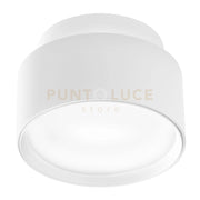 GFA1071- FARETTO IN ALLUMINIO D.11,4CM BIANCO SATINATO 2 LUCI LED 3000K 900LM 2+10W