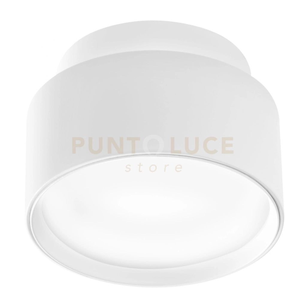 GFA1071- FARETTO IN ALLUMINIO D.11,4CM BIANCO SATINATO 2 LUCI LED 3000K 900LM 2+10W