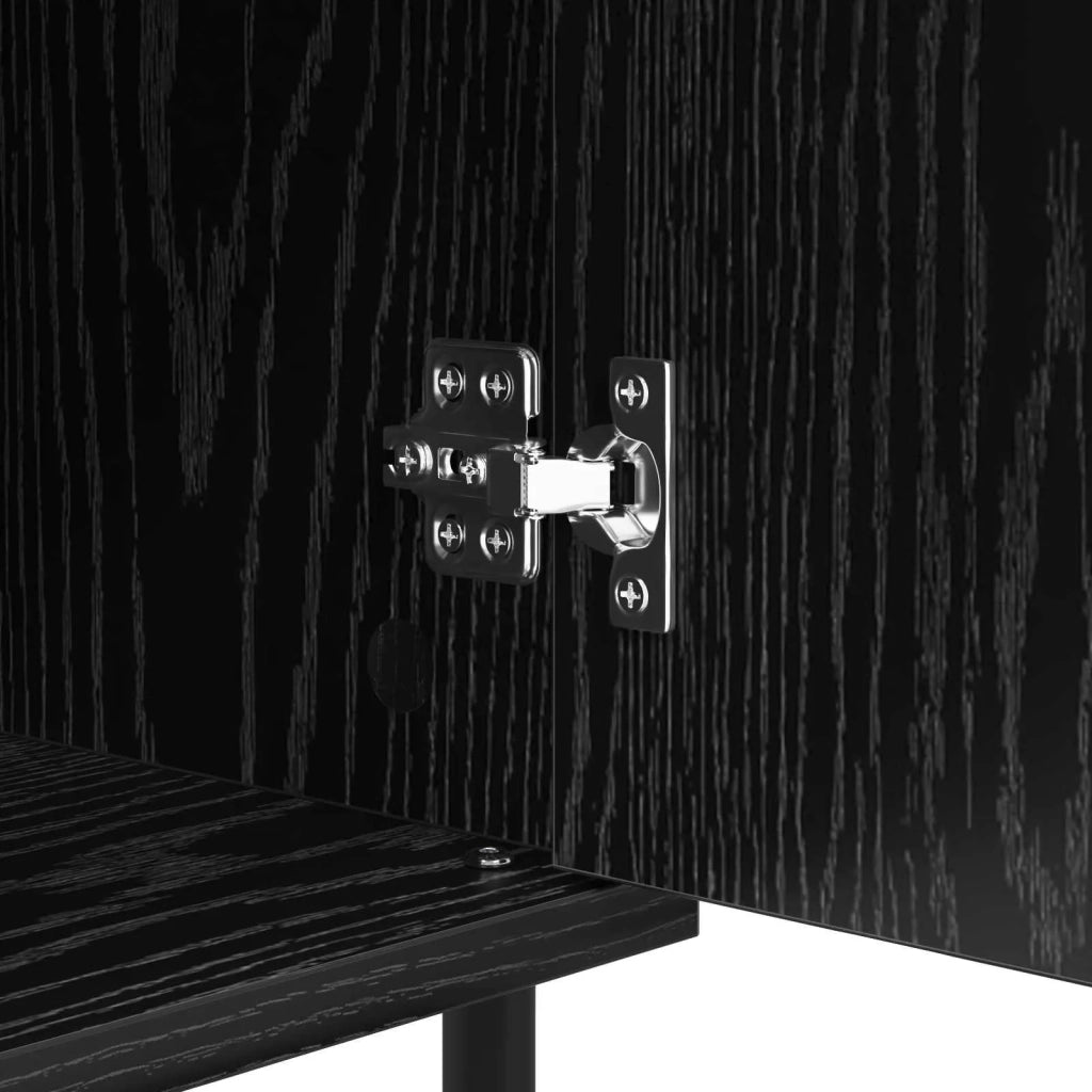 Credenza | Madia | Buffet da pranzo | Armadio da pranzo con cassetto Rovere Nero 40 x 35 x 70 cm