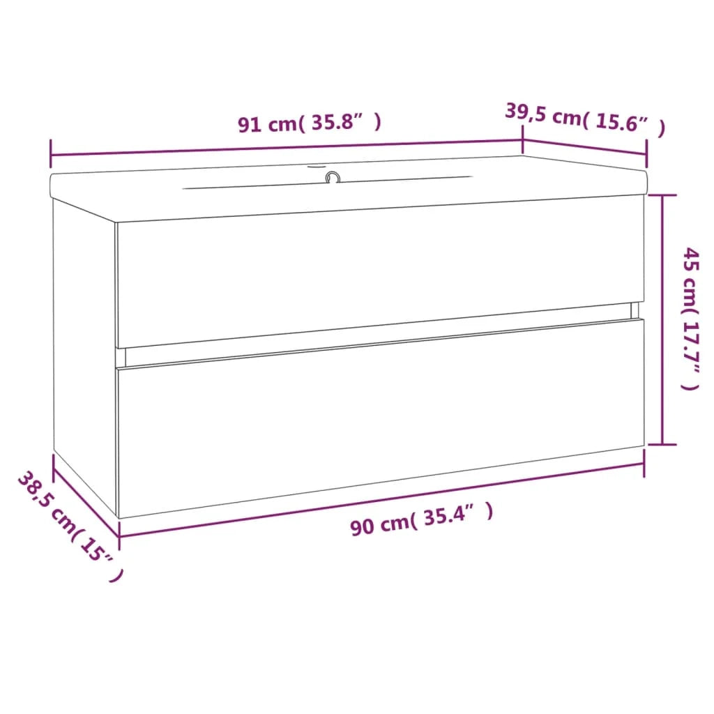 Mobile lavabo con lavabo integrato legno ingegnerizzato rovere affumicato 02_0006871