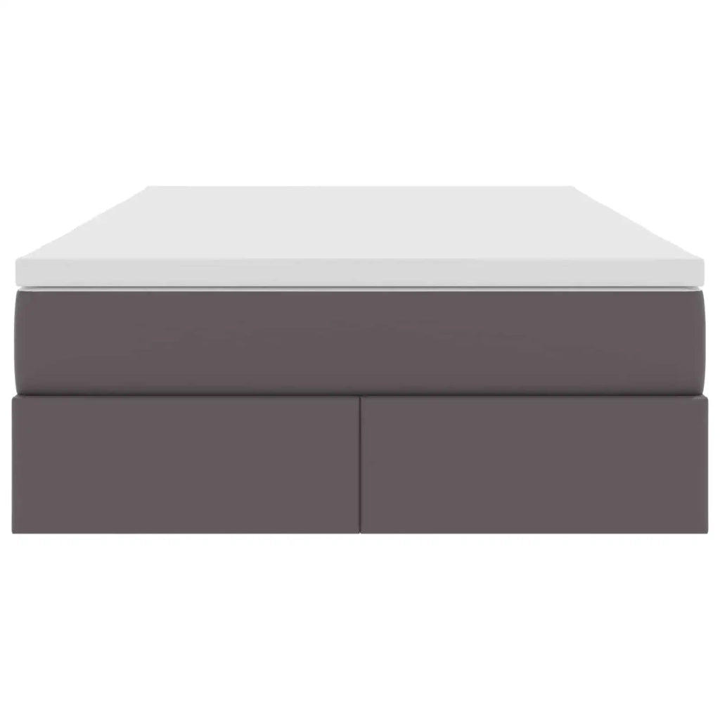 Letto con contenitore e materasso Grigio 120 x 190 cm 3370156