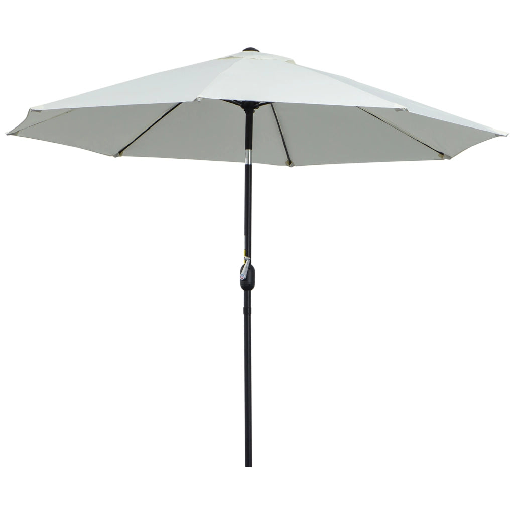 Ombrellone da Giardino Inclinabile ¨C zephmum ¨C 265x265 cm Crema