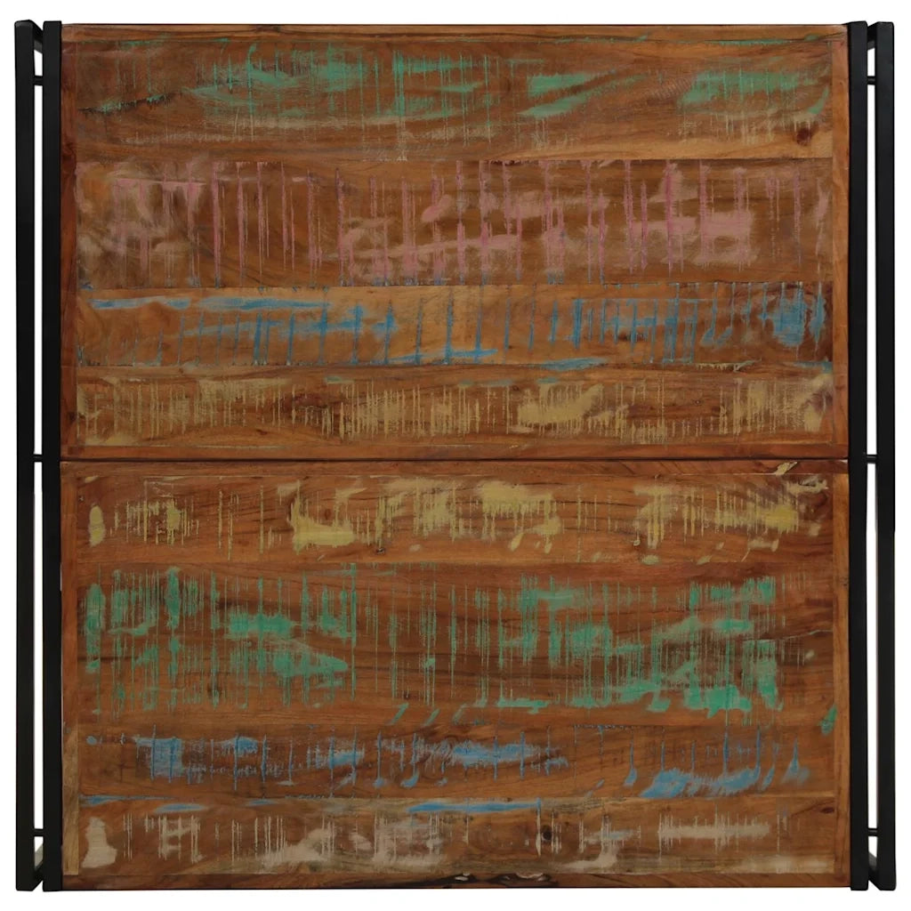 Tavolino Salotto Multicolore 100x100x35 cm Legno Recupero 4016668