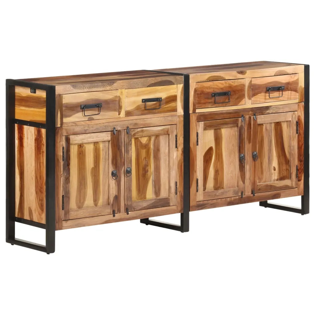 Credenza 172x35x80 cm in Legno di Acacia con Finitura Miele cod mxl 60404