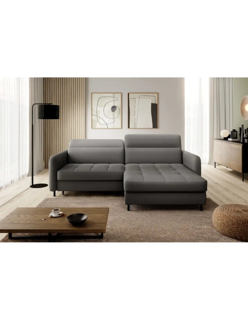 Divano ad angolo collezione GOUMSI colore Grigio scuro